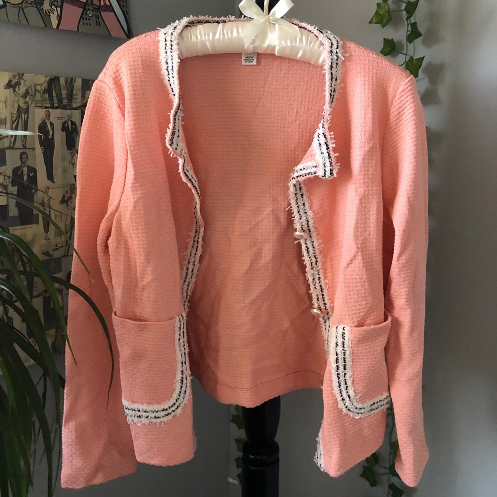 St. John Pink Cardigan